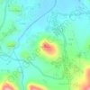 Mapa topográfico Pasir Muncang, altitude, relevo