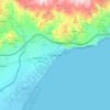 Mapa topográfico Aguadulce, altitude, relevo