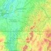 Mapa topográfico Brome-Missisquoi, altitude, relevo