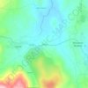Mapa topográfico Portela, altitude, relevo