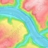 Mapa topográfico Rhine Gorge, altitude, relevo