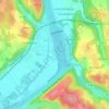 Mapa topográfico Roc de Fourroux, altitude, relevo