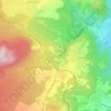 Mapa topográfico Luzet, altitude, relevo