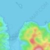 Mapa topográfico Antzora, altitude, relevo