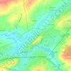 Mapa topográfico la Guerine, altitude, relevo