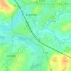 Mapa topográfico La Croix de Coulandon, altitude, relevo