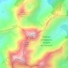 Mapa topográfico Roc blanc, altitude, relevo