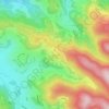 Mapa topográfico La Séboue, altitude, relevo