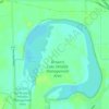 Mapa topográfico Browns Lake/IPS Wildlife Management Area, altitude, relevo