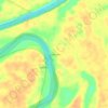 Mapa topográfico Pauini, altitude, relevo