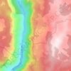 Mapa topográfico La Bourgarie, altitude, relevo