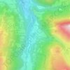 Mapa topográfico Le Gerdil, altitude, relevo