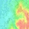 Mapa topográfico La Ronzière, altitude, relevo