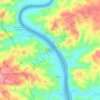 Mapa topográfico Guerreiros do Rio, altitude, relevo
