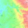 Mapa topográfico Ademas, altitude, relevo