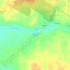 Mapa topográfico Cabeço dos Lírios, altitude, relevo