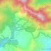 Mapa topográfico Cú de Judas, altitude, relevo