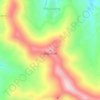 Mapa topográfico Maputsoe, altitude, relevo