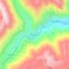 Mapa topográfico Soldados Chico, altitude, relevo