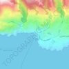 Mapa topográfico Hora Sfakion, altitude, relevo