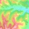 Mapa topográfico Hountetes, altitude, relevo