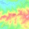 Mapa topográfico Coxilha das Flores, altitude, relevo