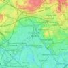 Mapa topográfico Shepherd's Bush, altitude, relevo