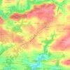 Mapa topográfico Garsalec, altitude, relevo