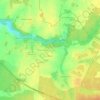 Mapa topográfico La Bigauderie, altitude, relevo