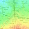Mapa topográfico Adiwerna, altitude, relevo