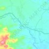 Mapa topográfico Sinar Agung, altitude, relevo