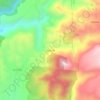 Mapa topográfico Toluquilla, altitude, relevo