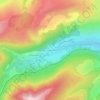 Mapa topográfico Fraisse-Haut, altitude, relevo