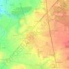 Mapa topográfico La Trève, altitude, relevo