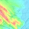 Mapa topográfico Cruzes, altitude, relevo