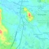 Mapa topográfico Hulu Yam Lama, altitude, relevo
