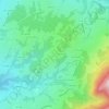 Mapa topográfico Les Mellys, altitude, relevo
