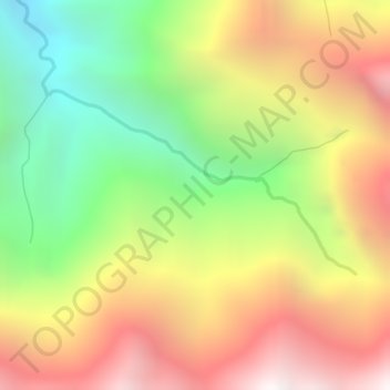 Mapa topográfico Numba, altitude, relevo
