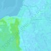 Mapa topográfico La Barre-de-Monts, altitude, relevo