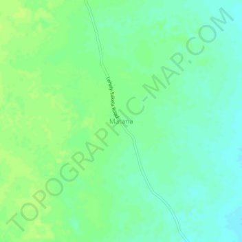 Mapa topográfico Matana, altitude, relevo