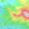 Mapa topográfico Larrun Txiki, altitude, relevo