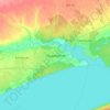 Mapa topográfico Ордынское, altitude, relevo