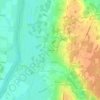 Mapa topográfico Les Nièvres, altitude, relevo