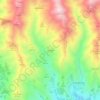 Mapa topográfico Los Díaz, altitude, relevo