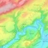 Mapa topográfico Warre, altitude, relevo