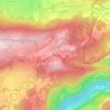 Mapa topográfico La Caserne, altitude, relevo