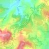Mapa topográfico Les Mounières, altitude, relevo