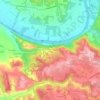 Mapa topográfico La Combe de Gaby, altitude, relevo