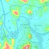 Mapa topográfico União da Vitória, altitude, relevo