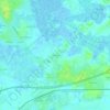 Mapa topográfico La Taillée, altitude, relevo